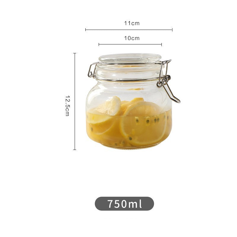 CrystalLock opbevaringskrukke i glas 