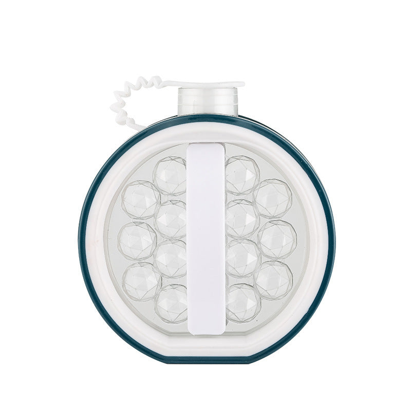 2-i-1 bærbar isflaske- og iskuglemaskine