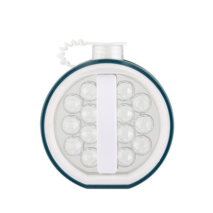 2-i-1 bærbar isflaske- og iskuglemaskine