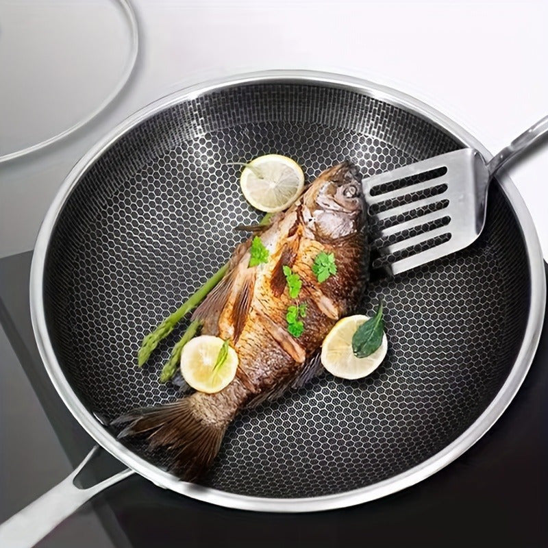 Honeycomb rustfrit stål stegepande