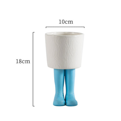 Tegneserie keramisk urtepotte 