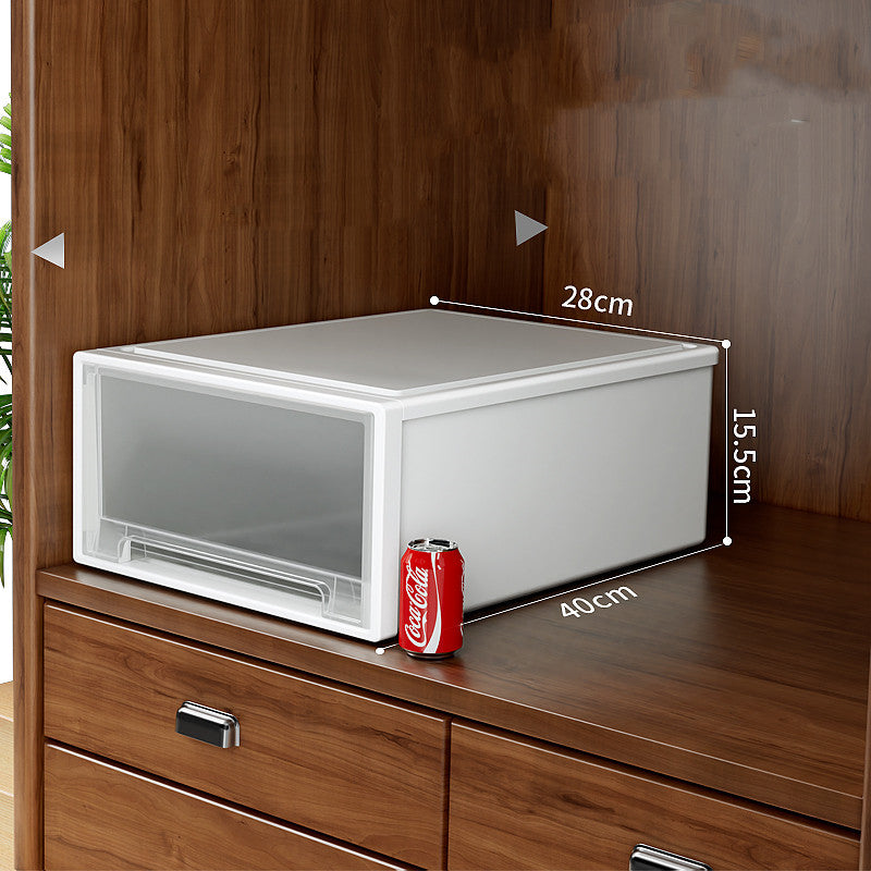 Opbevaringsboks i plastikskuffe