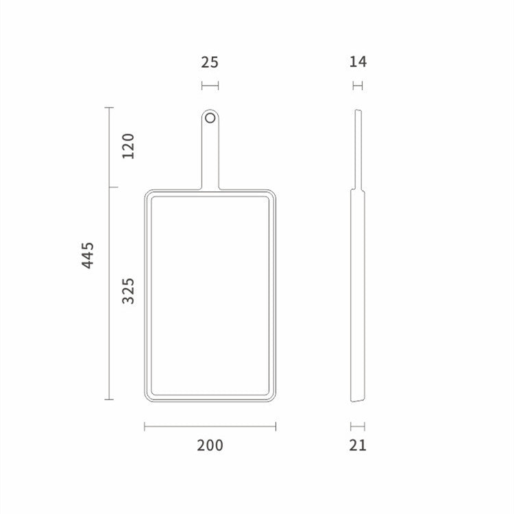 Massivt træ skærebræt