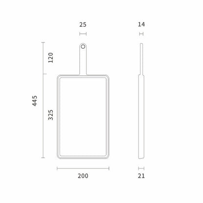 Massivt træ skærebræt