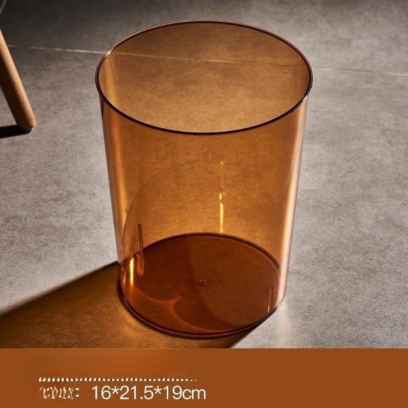 Gennemsigtig skraldespand til husholdningen