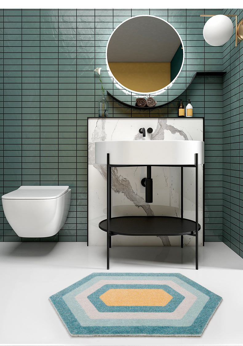 Geometrisk absorberende gulvmåtte