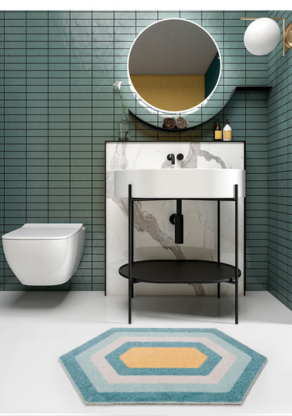 Geometrisk absorberende gulvmåtte