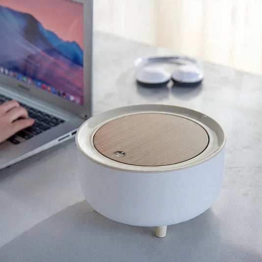 Mini skraldespand i træ til bordplader 