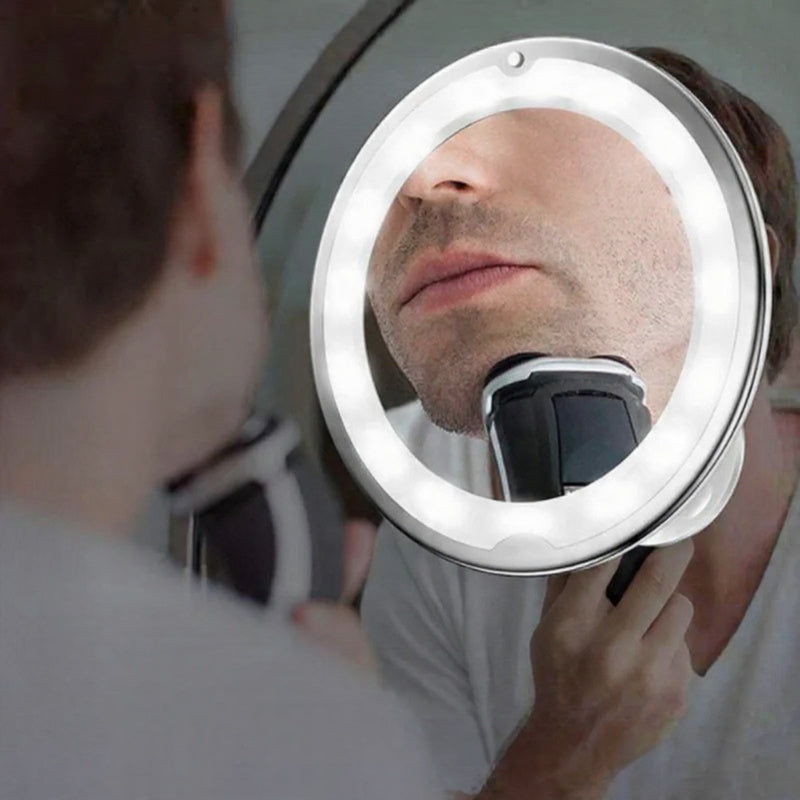 10X LED makeupspejl med svanehals