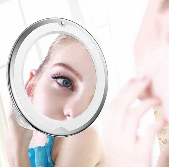 10X LED makeupspejl med svanehals