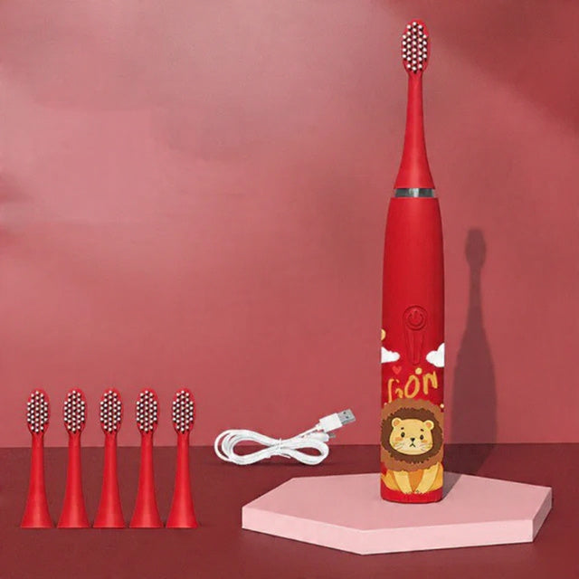 Genopladelig elektrisk tandbørste til børn