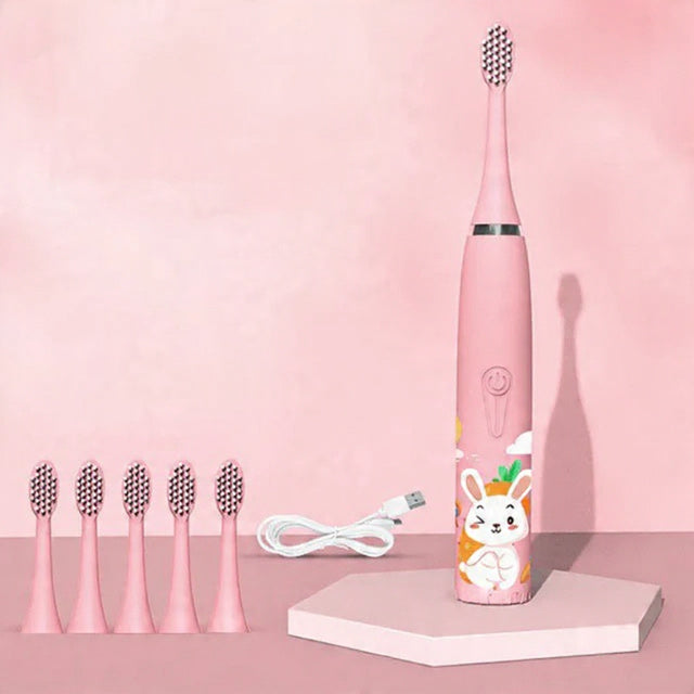 Genopladelig elektrisk tandbørste til børn