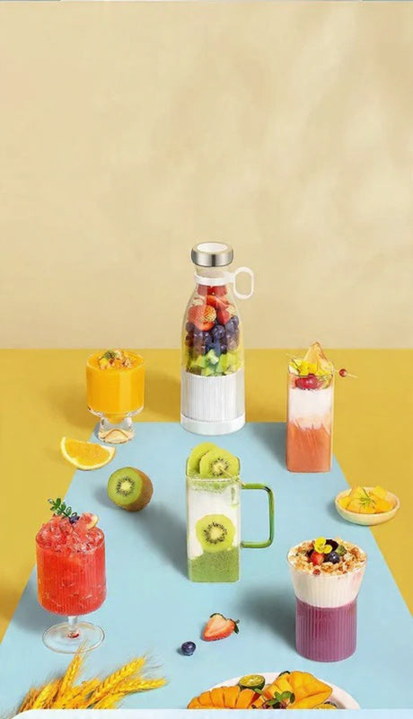 Bærbar genopladelig mini-juicer