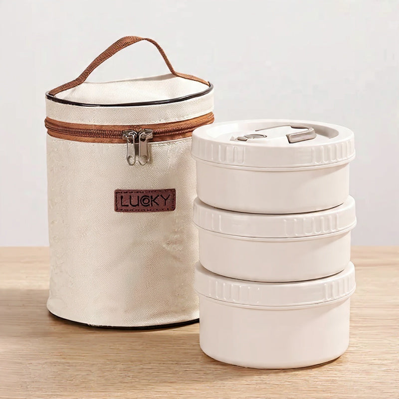 Mikrobølgeovnssikker madkasse 