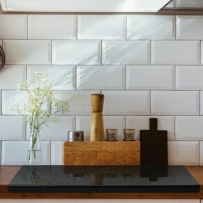 Mat sort skærebræt