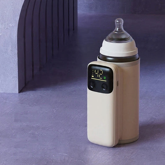 Bærbar flaskevarmer til babyer med isoleringsdæksel